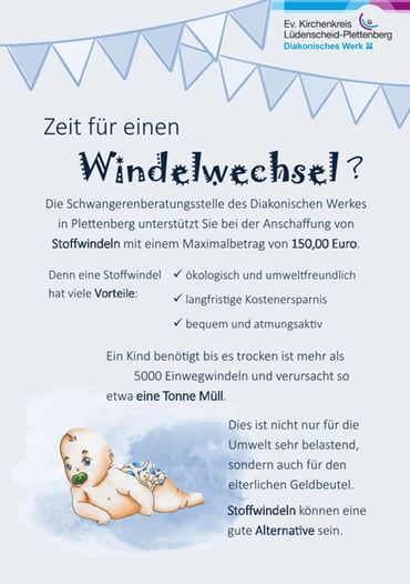Flyer Zuschuss für die Anschaffung von Stoffwindeln