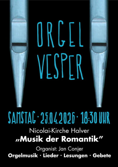 Orgelvesper am 25. April