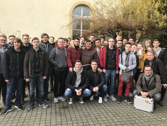 Orientierungstag von Schülerinnen und Schülern des beruflichen Gymnasiums im Franziskanerkloster Rheda-Wiedenbrück